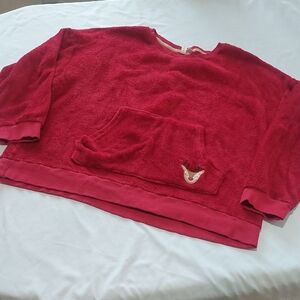 Joyspun Size 2X Red Fleece Pullover with Pocketsuper Soft .